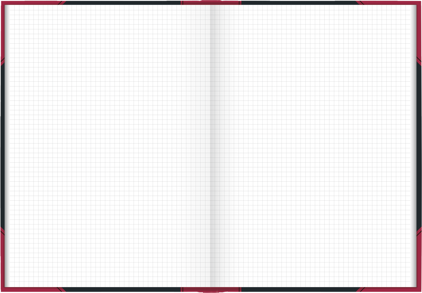 Chinabuch Notizbuch A4 kariert 96 Blatt