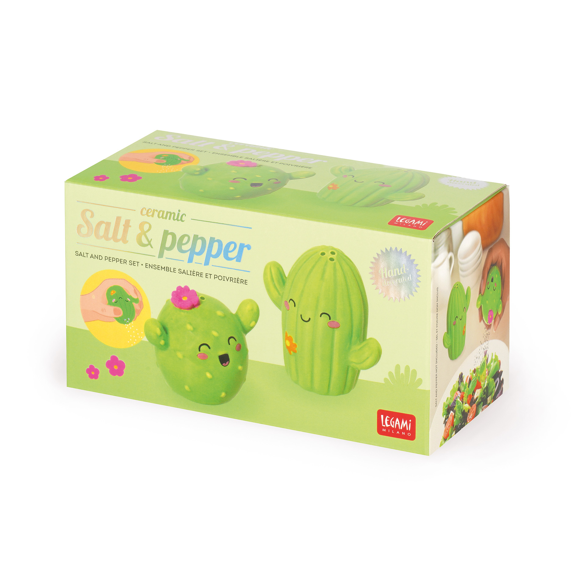 Legami Salz- und Pfefferset aus Keramik Kaktus