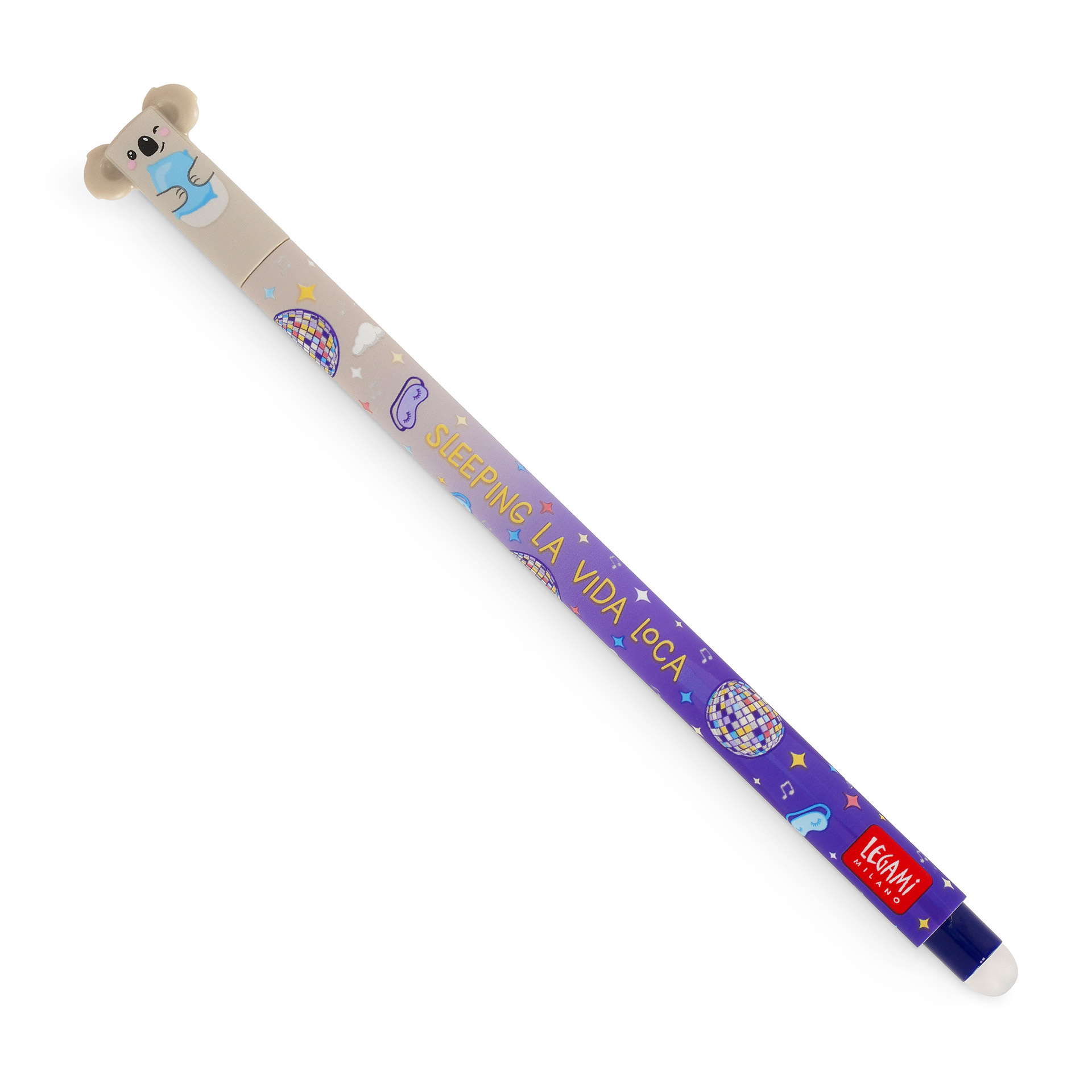 Legami Löschbarer Gelstift Gel Pen Sleeping la Vida Loca Koala 