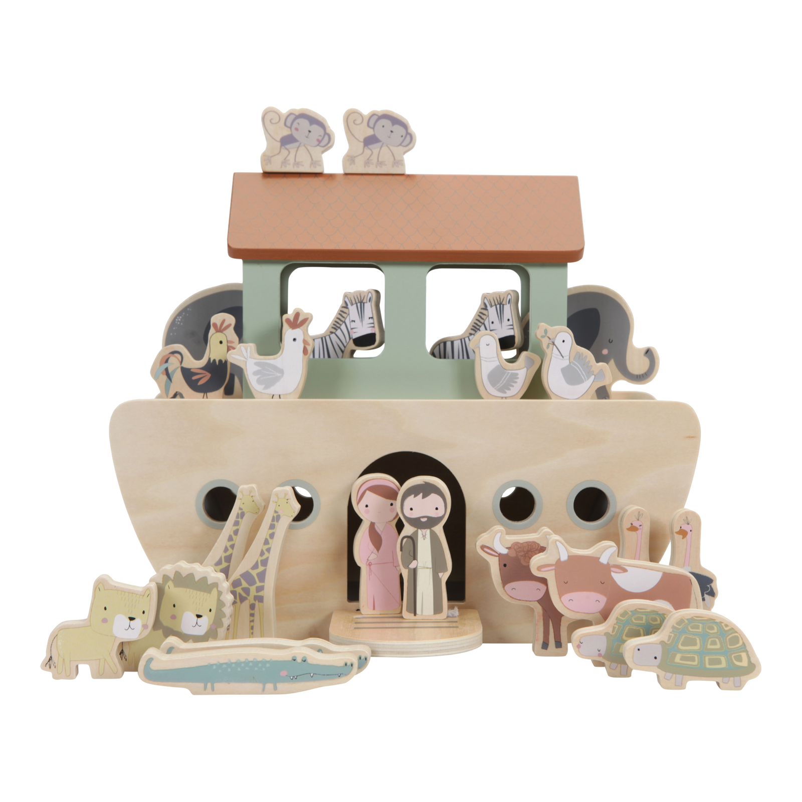 Little Dutch Arche Noah mit Tiere aus Holz Little Dutch Arche Noah mit Tiere aus Holz