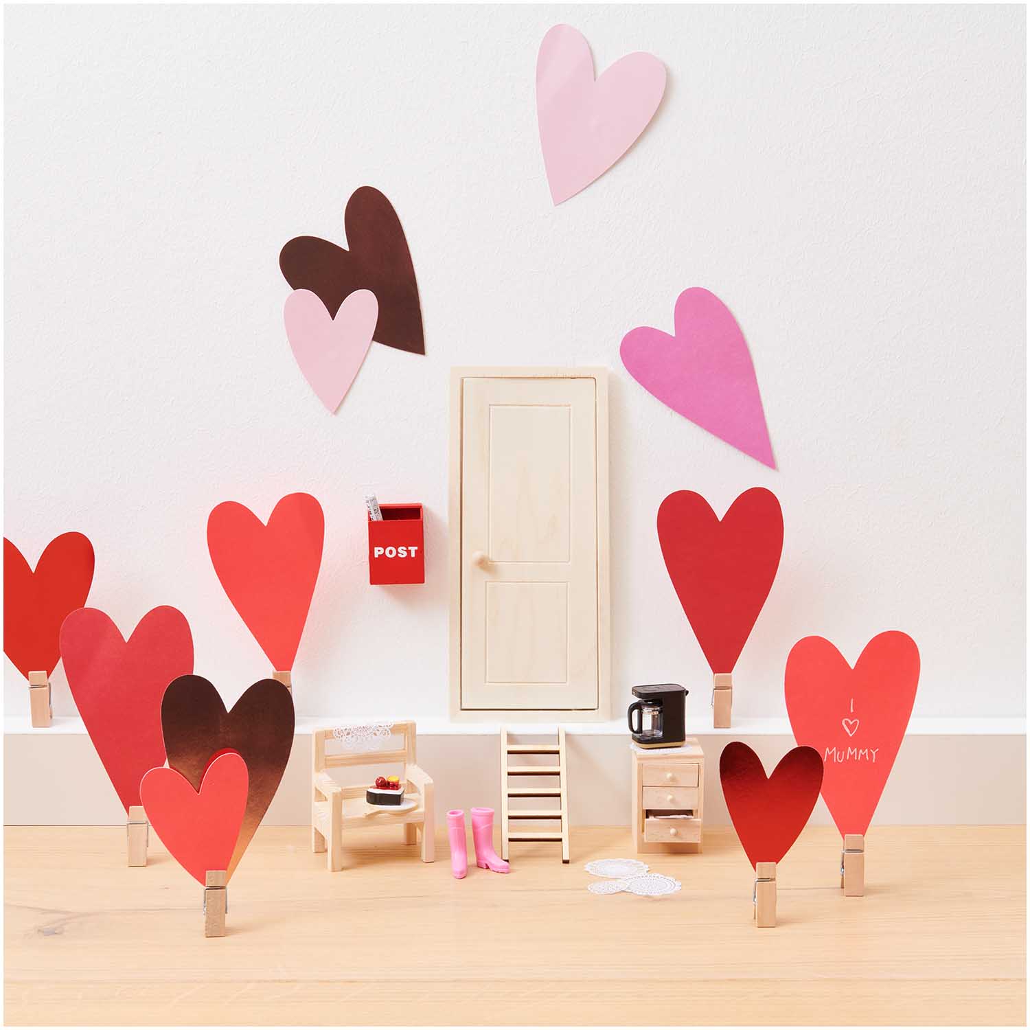 Rico Design Miniatur Wichtel-Tür natur