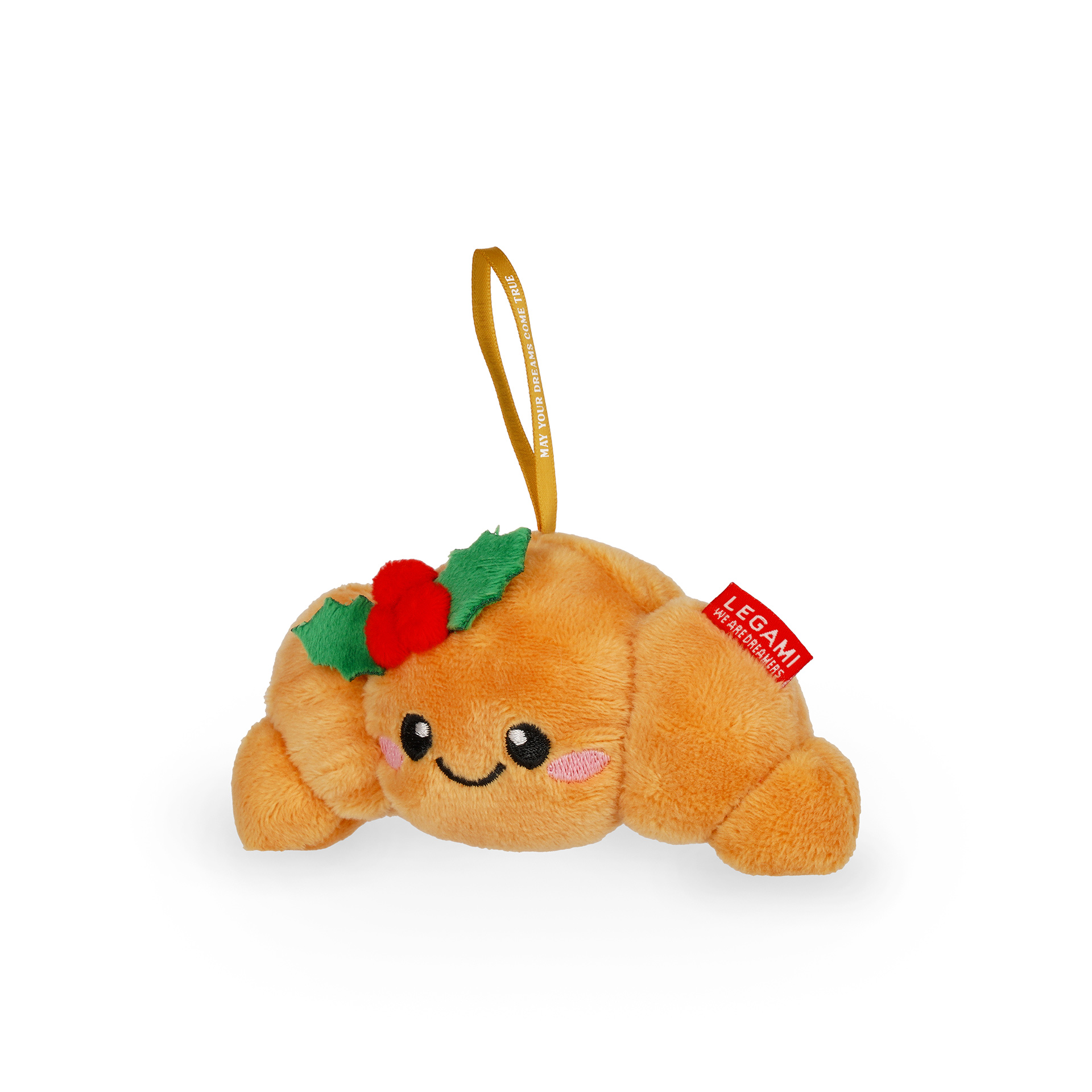 Legami Christbaumschmuck Ho-Ho-Hornament aus Plüsch Croissant