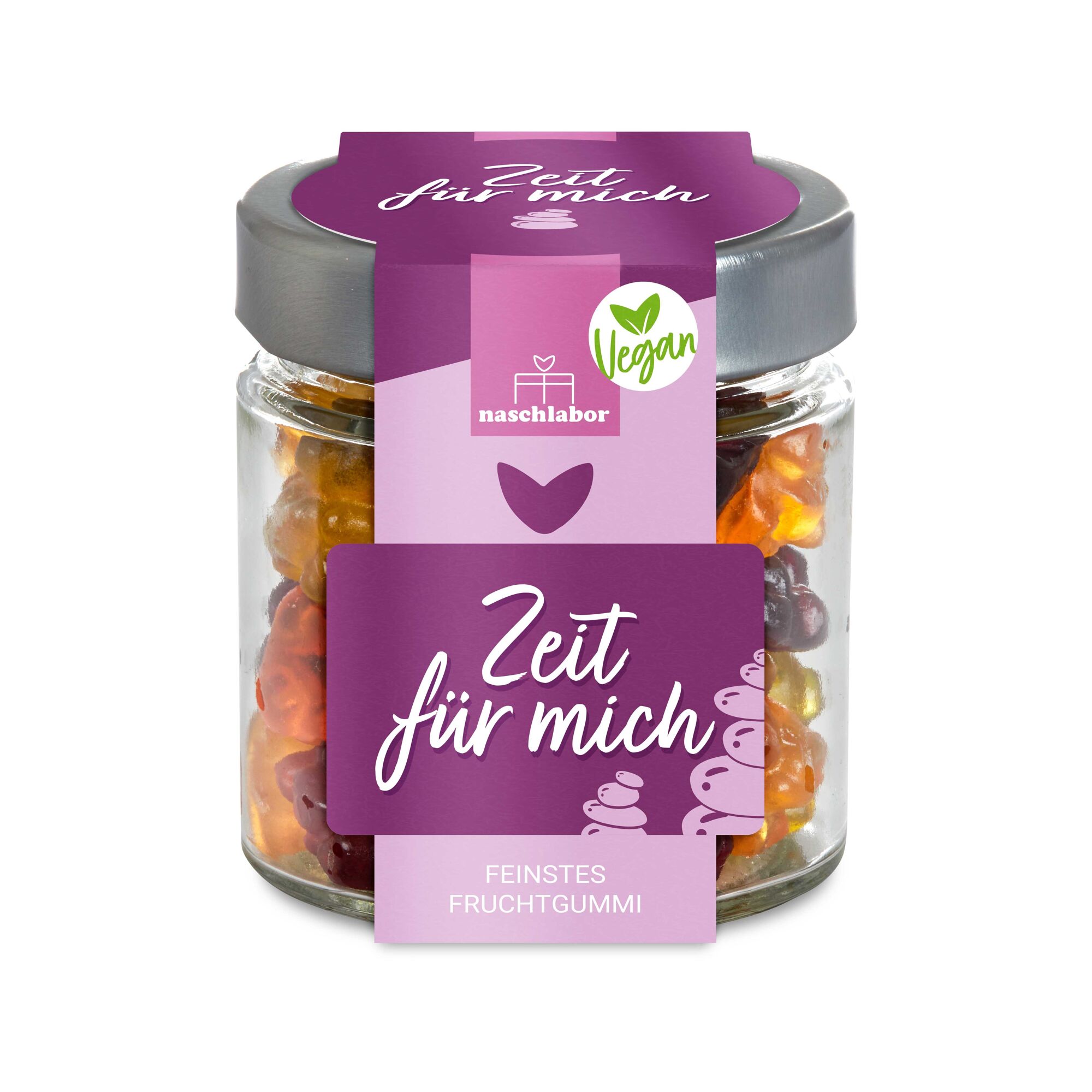 Naschlabor Fruchtgummi Vegan Zeit für mich Gummibärchen 120g