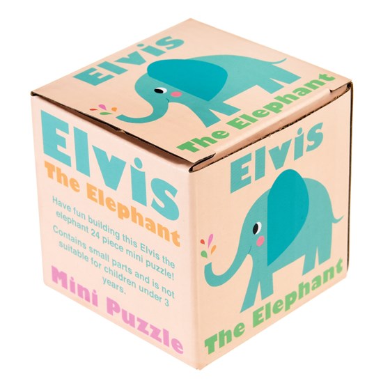 24-teiliges Mini-Puzzle Elefant "Elvis the elephant"