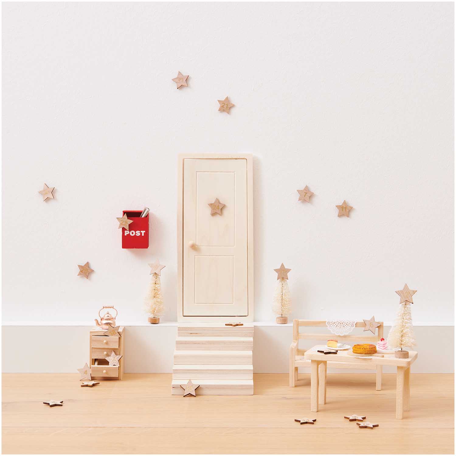 Rico Design Miniatur Wichtel-Tür natur Rico Design Miniatur Wichtel-Tür natur
