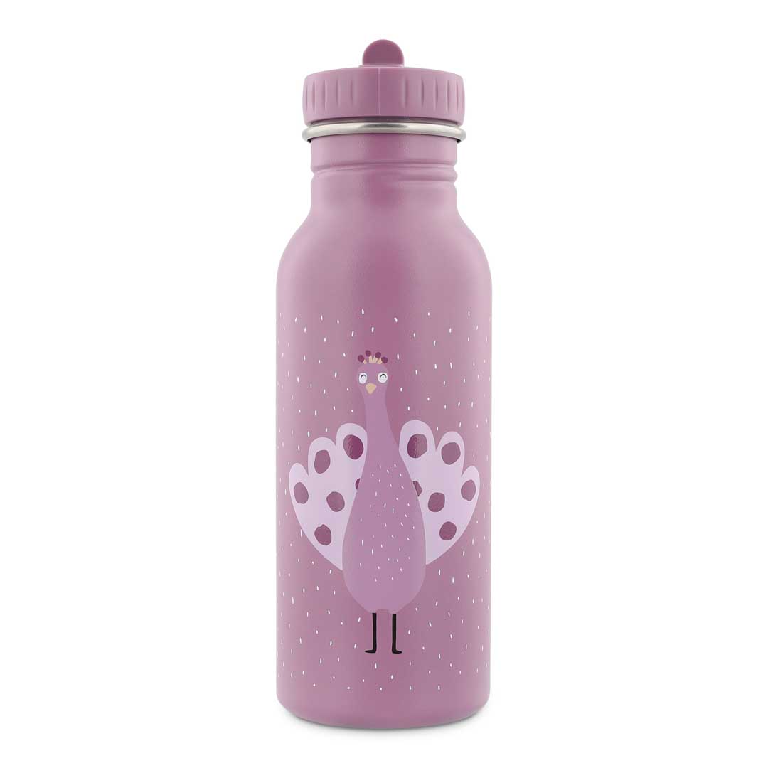 Trixie Trinkflasche aus Edelstahl Mrs Peacock Pfau violett 500 ml
