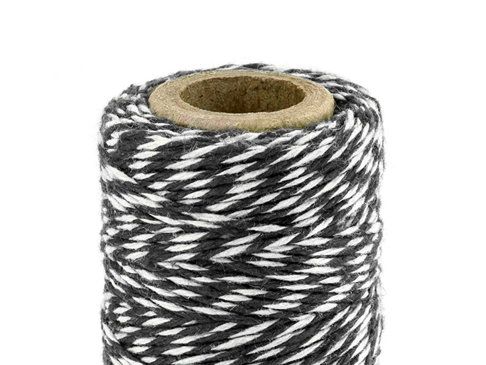 PartyDeco Bakers Twine Bäckergarn aus Baumwolle schwarz 50m