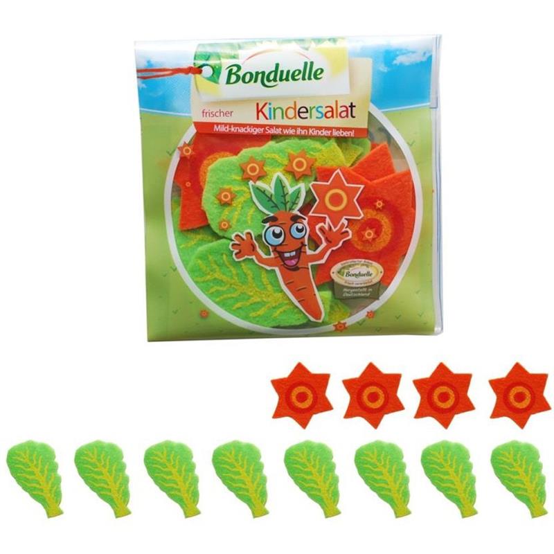 Tanner Bonduelle Salat Kindersalat Filz für den Kaufladen