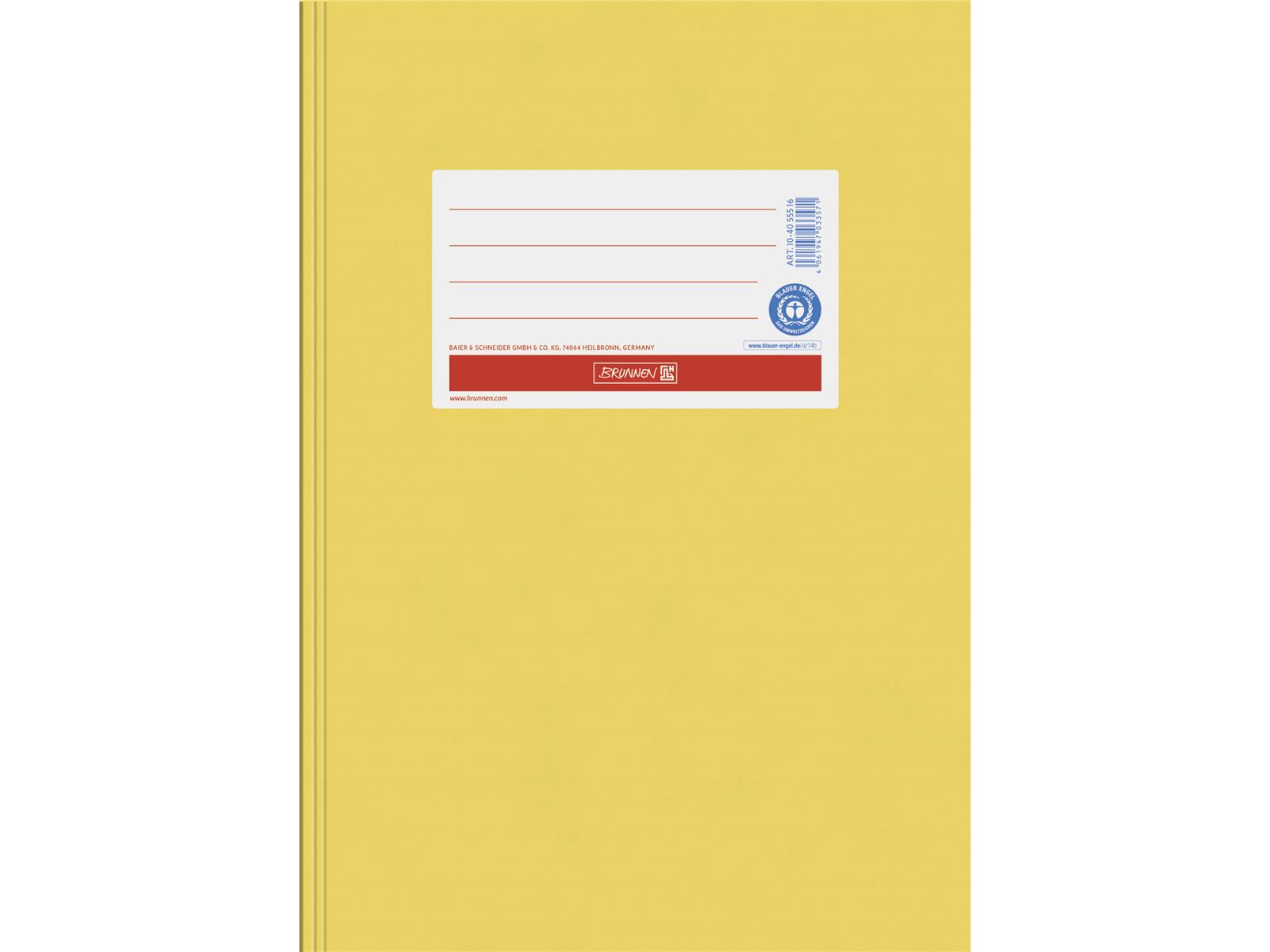 Brunnen Hefthülle Heftumschlag A5 Papier goldgelb