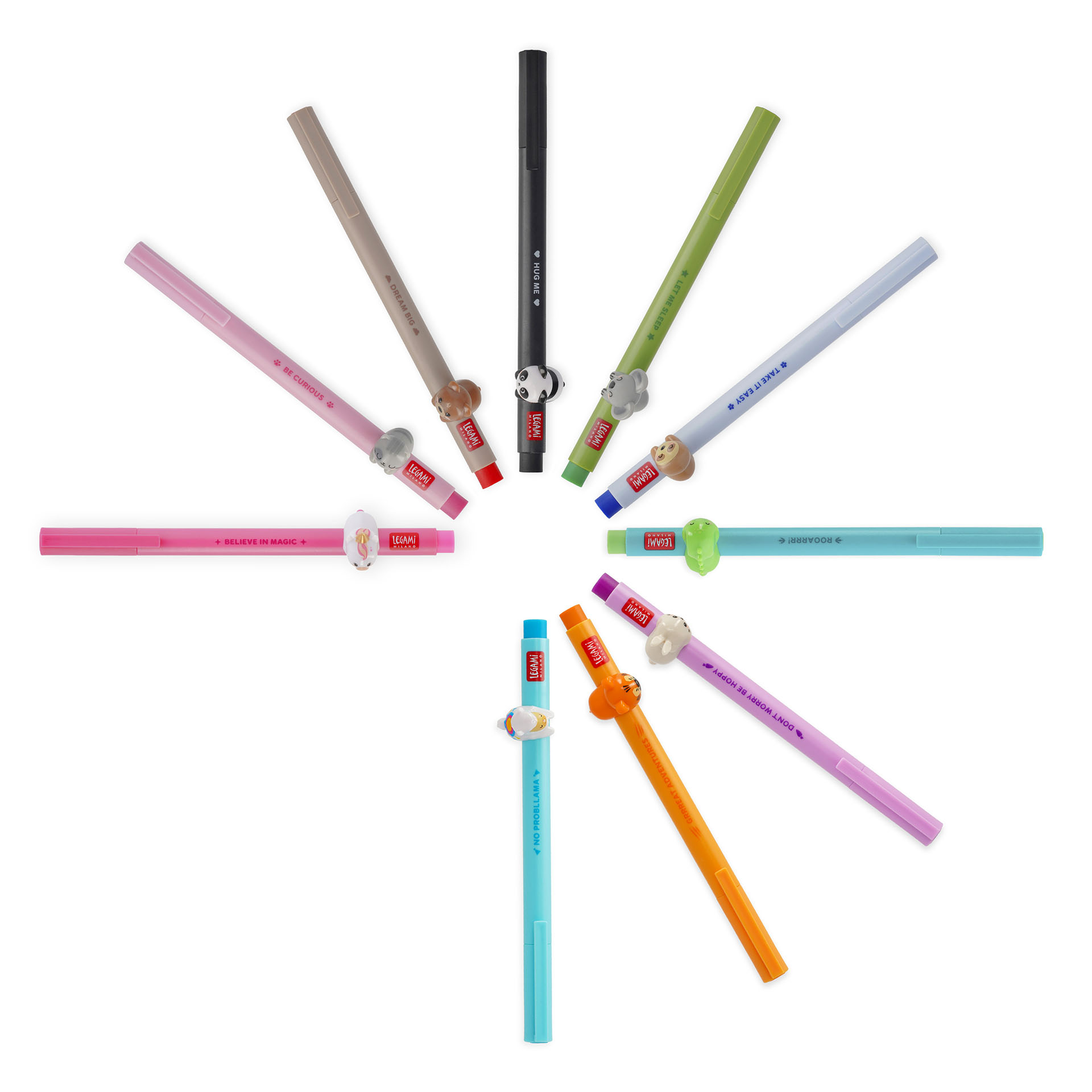 Legami Gel Stift mit Tierdeko Lovely Friends Lama