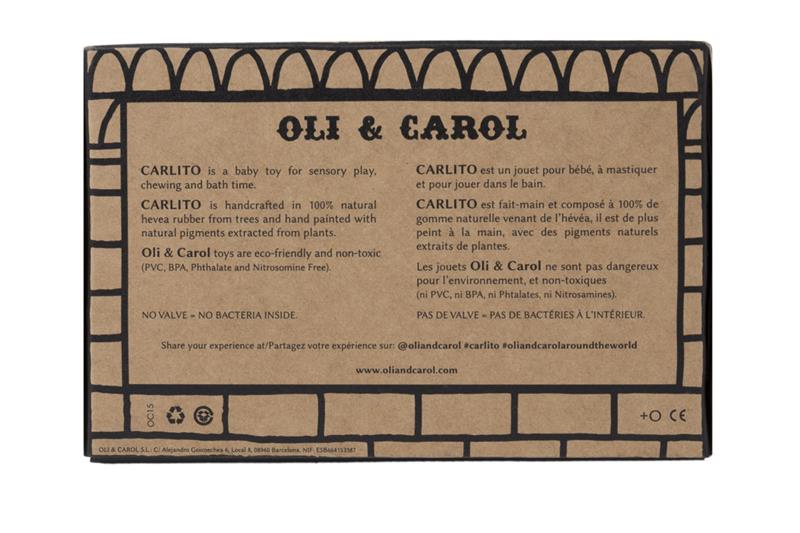 Oli & Carol Spielzeugauto Beetle lila aus 100% Naturkautschuk