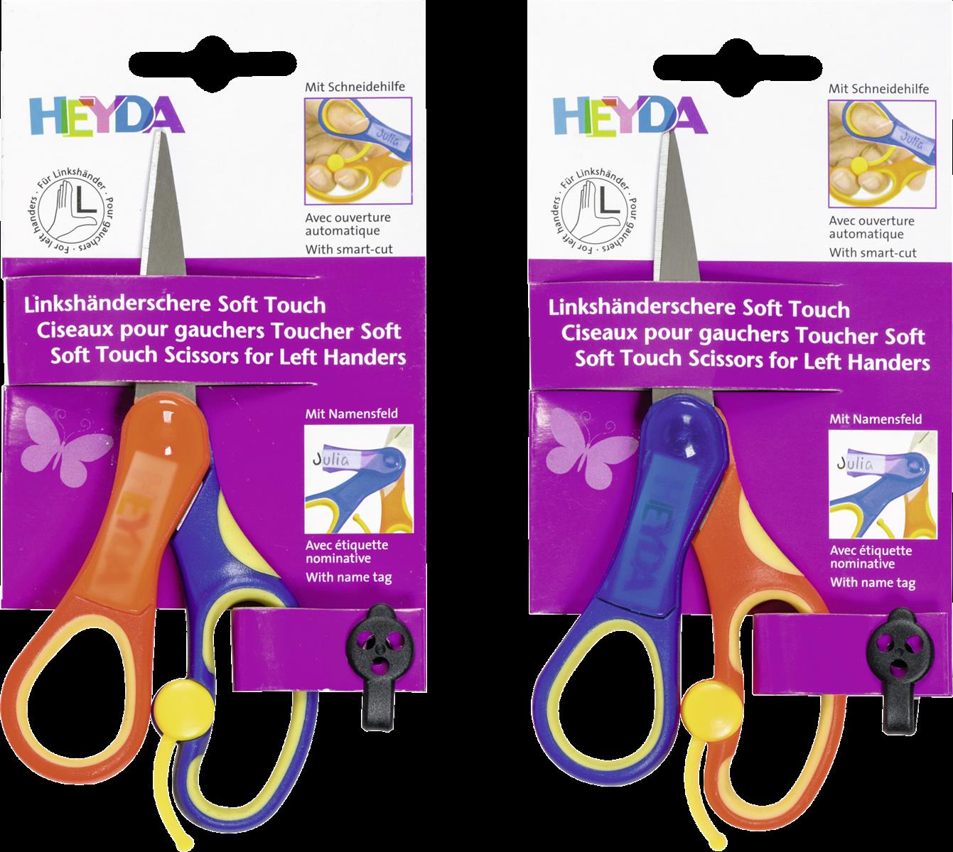 Heyda Linkshänderschere Soft Touch, 1 Stück