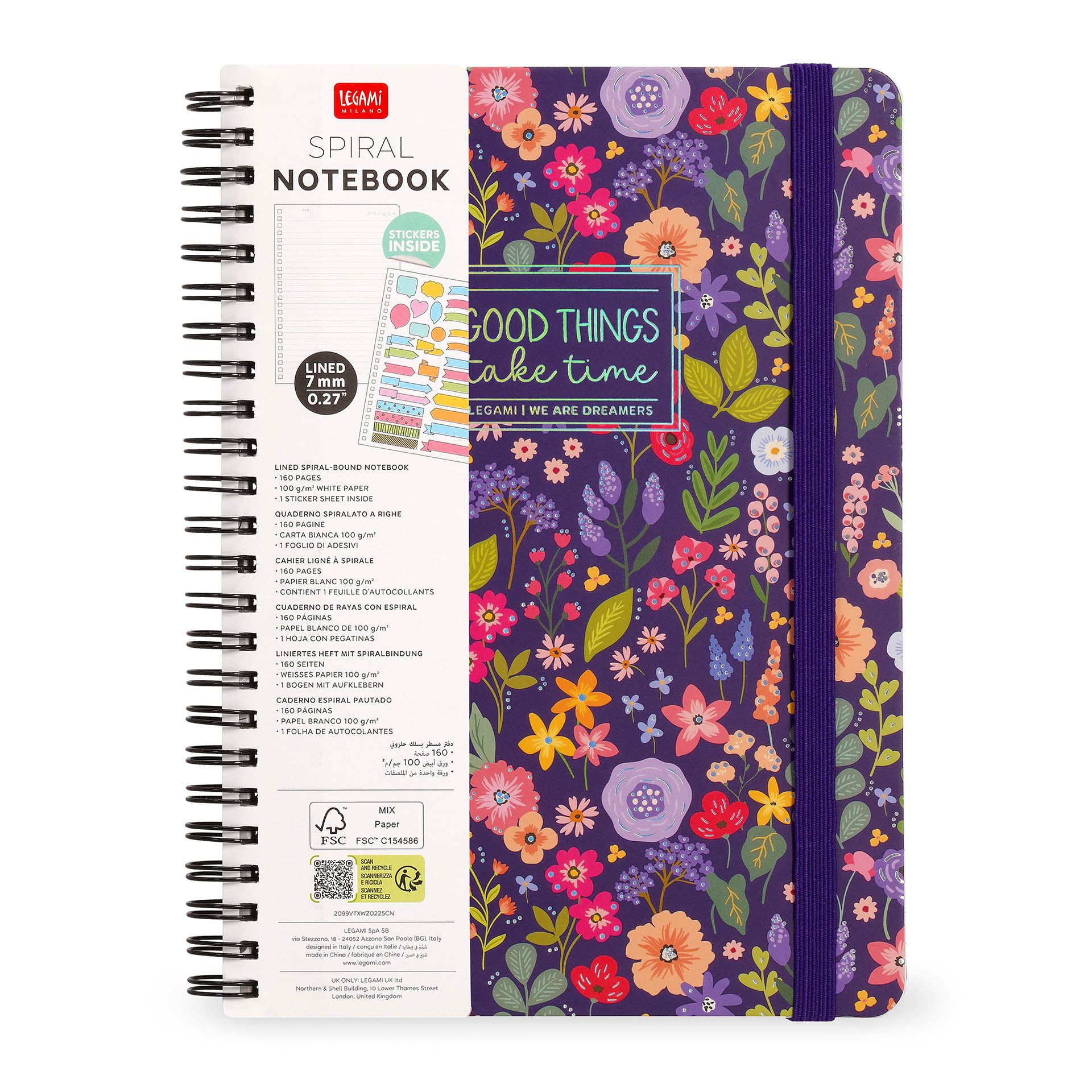 Legami Liniertes Notizbuch Maxi Spiralbindung Din A4 Flowers Blumen Legami Liniertes Notizbuch Maxi Spiralbindung Din A4 Flowers Blumen