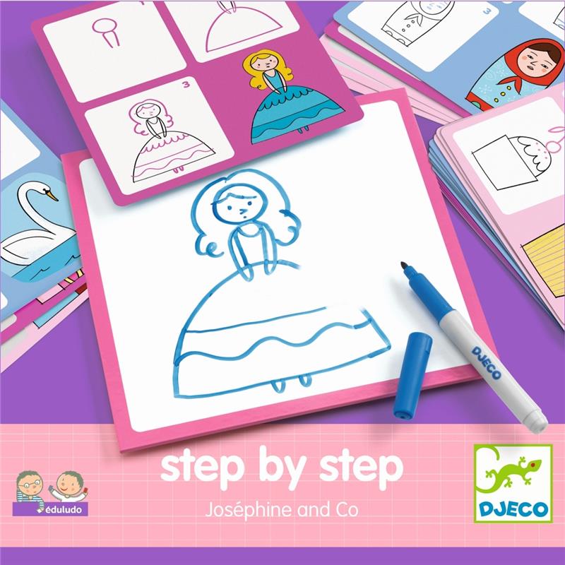 Djeco Lernspiel Step by Step - Joséphine und Co