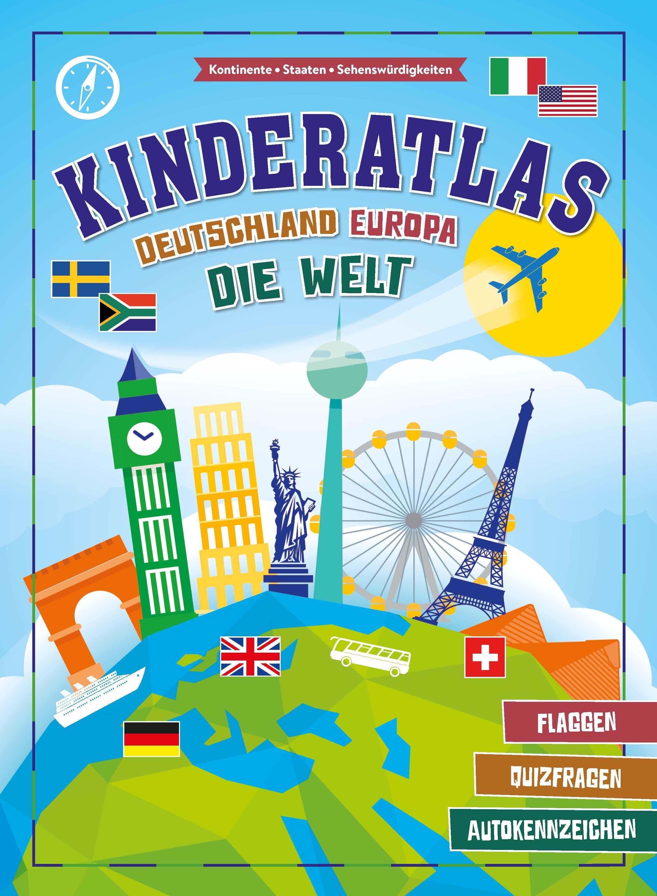 Kinderatlas Deutschland Europa die Welt