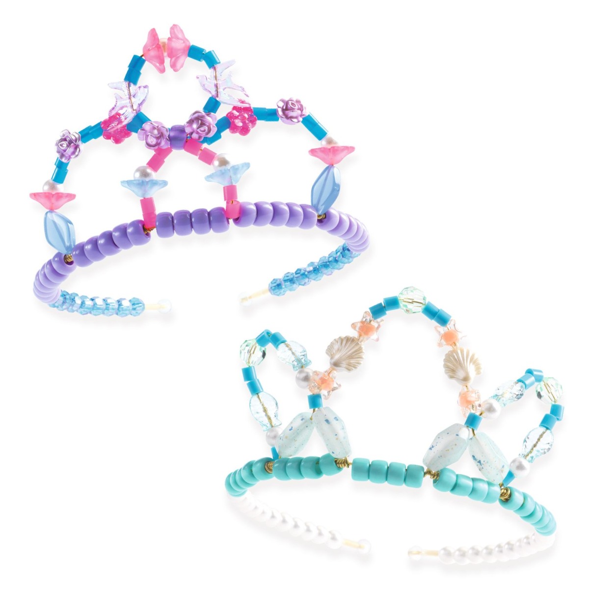 Djeco Schmuck basteln Tiaras blau