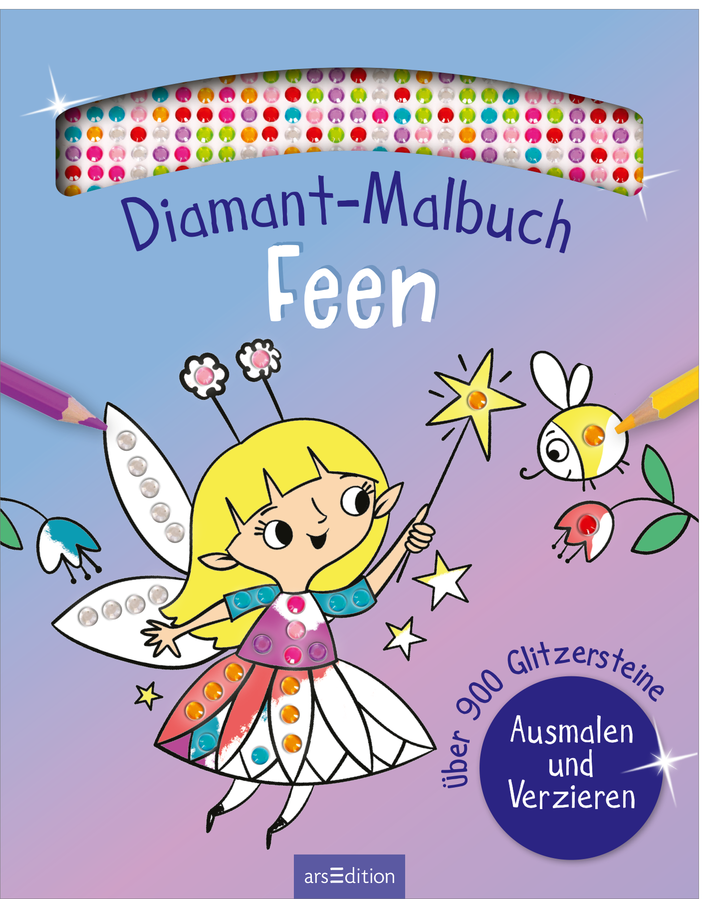 Diamant Malbuch Feen mit über 900 Glitzersteine