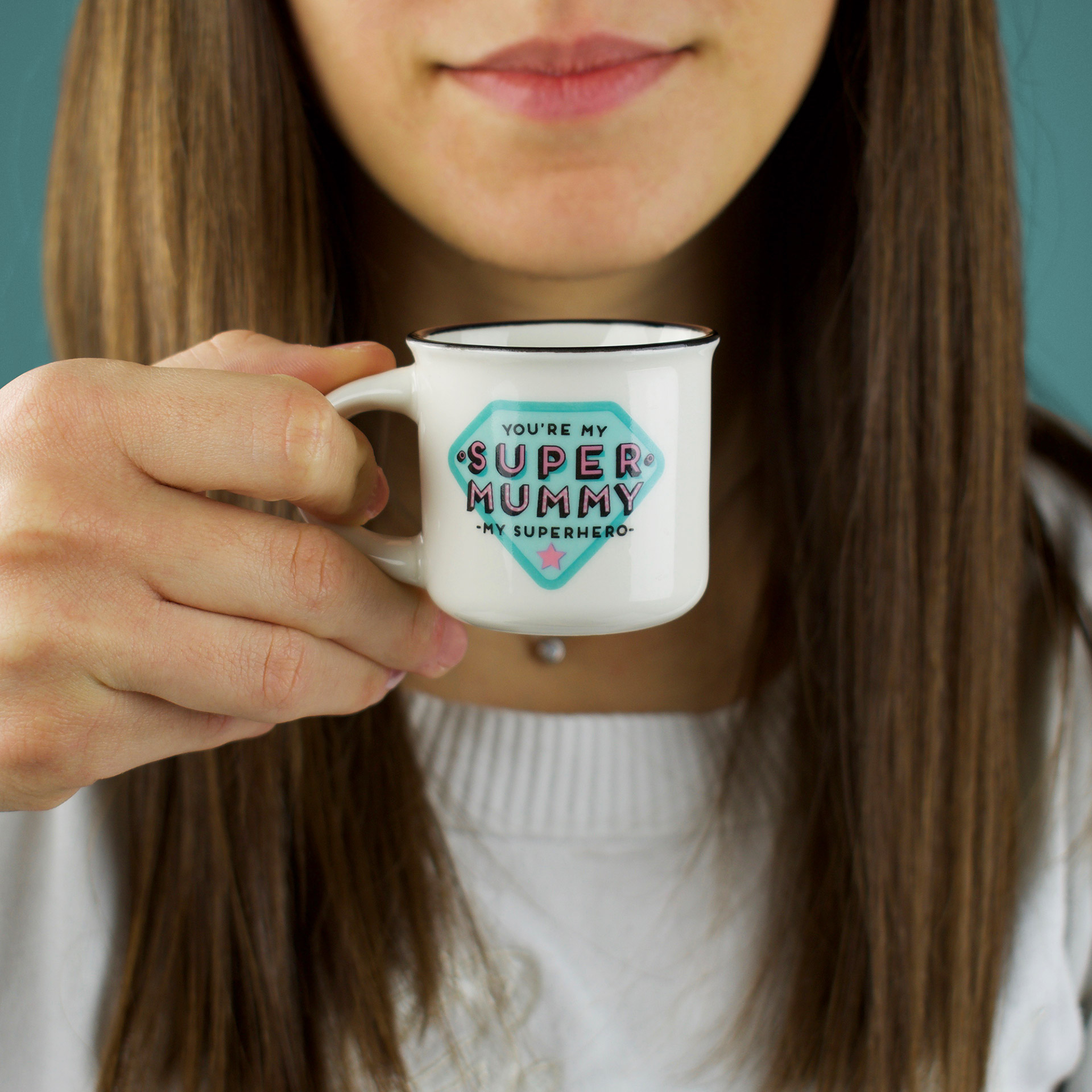 Legami 2 Espressotassen Espresso for two Super Mummy and Super Daddy