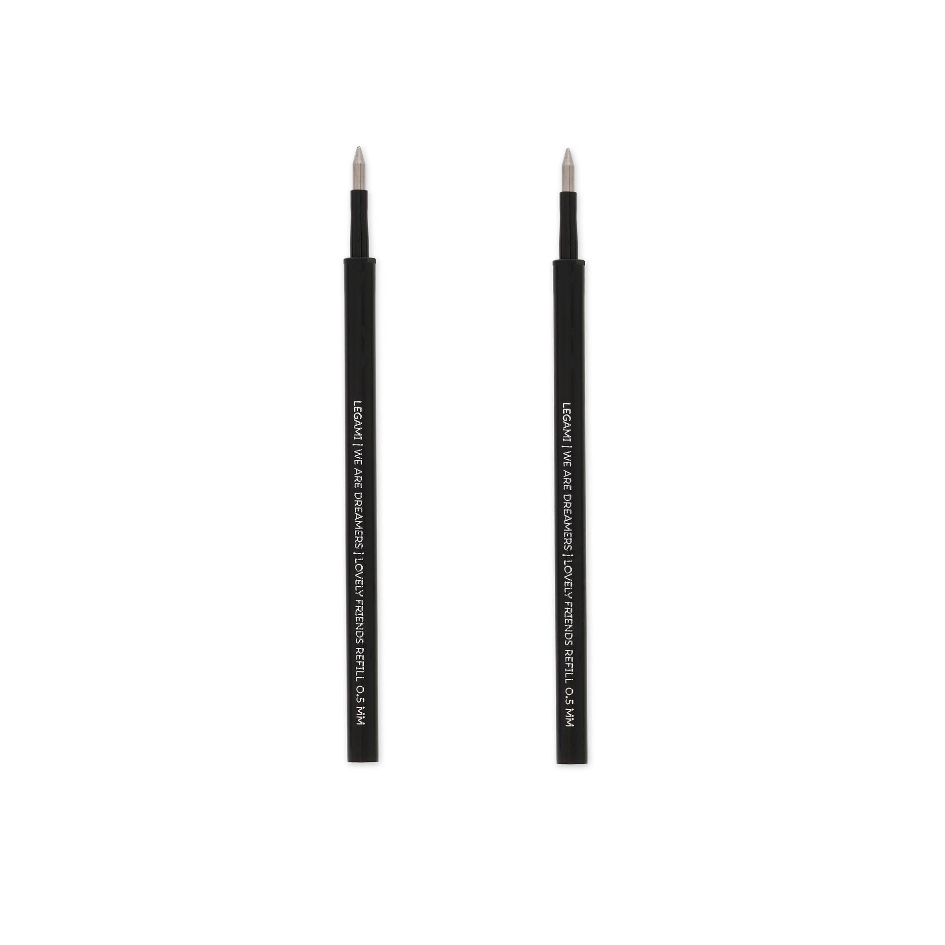 Legami Set mit 2 Ersatzpatronen für Gelstift Lovely Friends schwarz