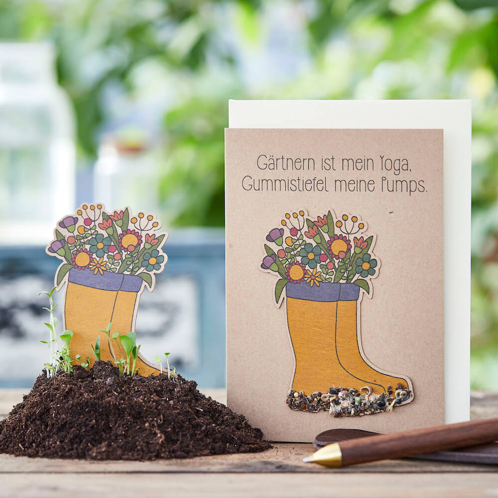 Die Stadtgärtner Gärtnern ist mein Yoga - Karte