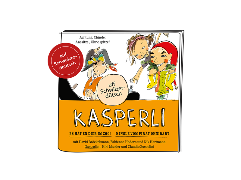 Tonies Kasperli  Es hät en Dieb im Zoo! und D Insle vom Pirat Ohnibart