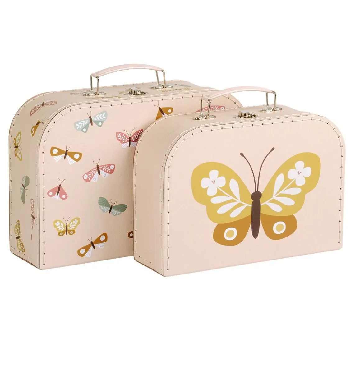 A little lovely company Koffer Spielzeugkoffer 2er Set Schmetterling A little lovely company Koffer Spielzeugkoffer 2er Set Schmetterling