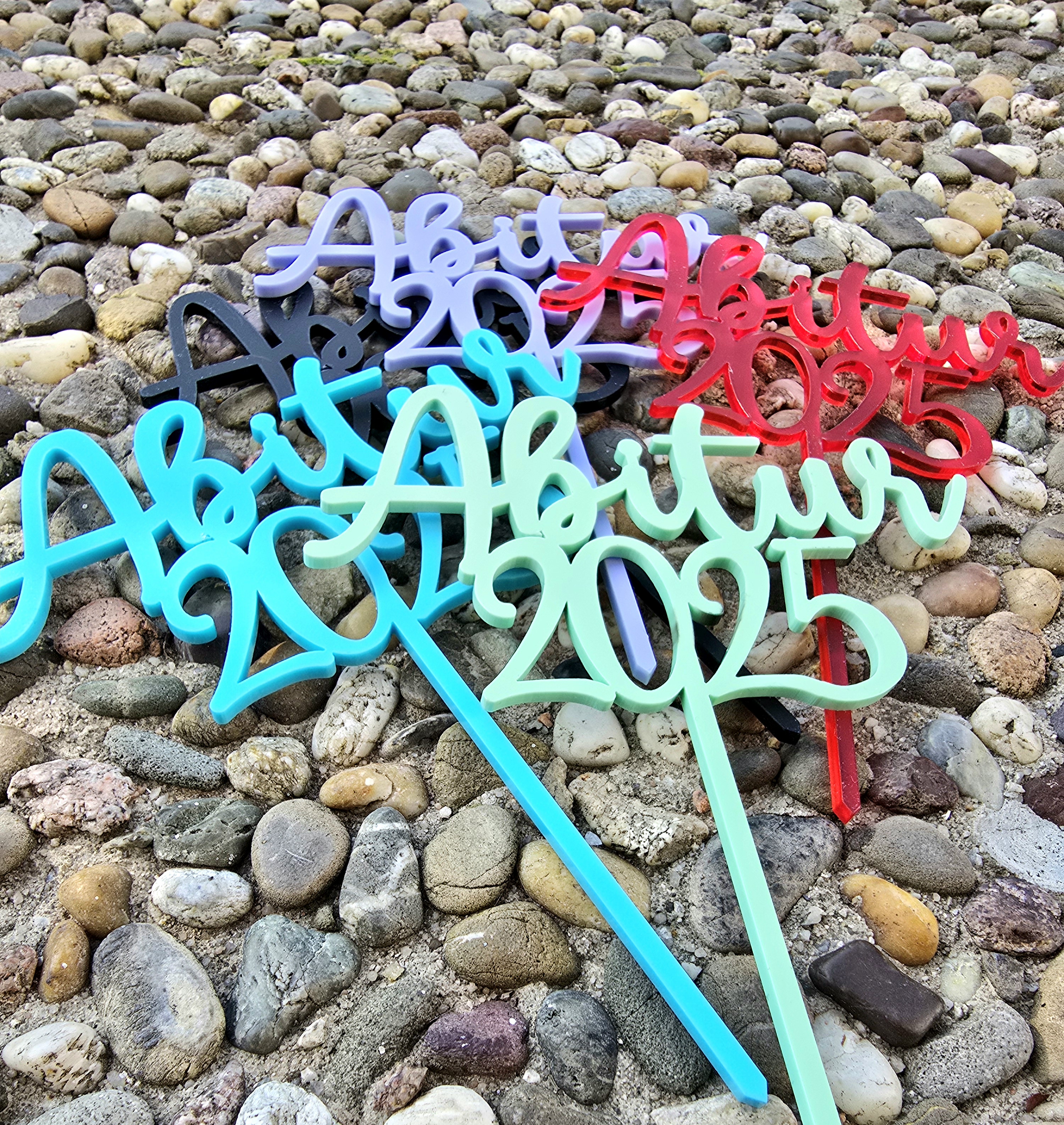 Cake-Topper Tortenstecker Acryl Abitur 2025 Cake-Topper Tortenstecker Acryl Abitur 2025