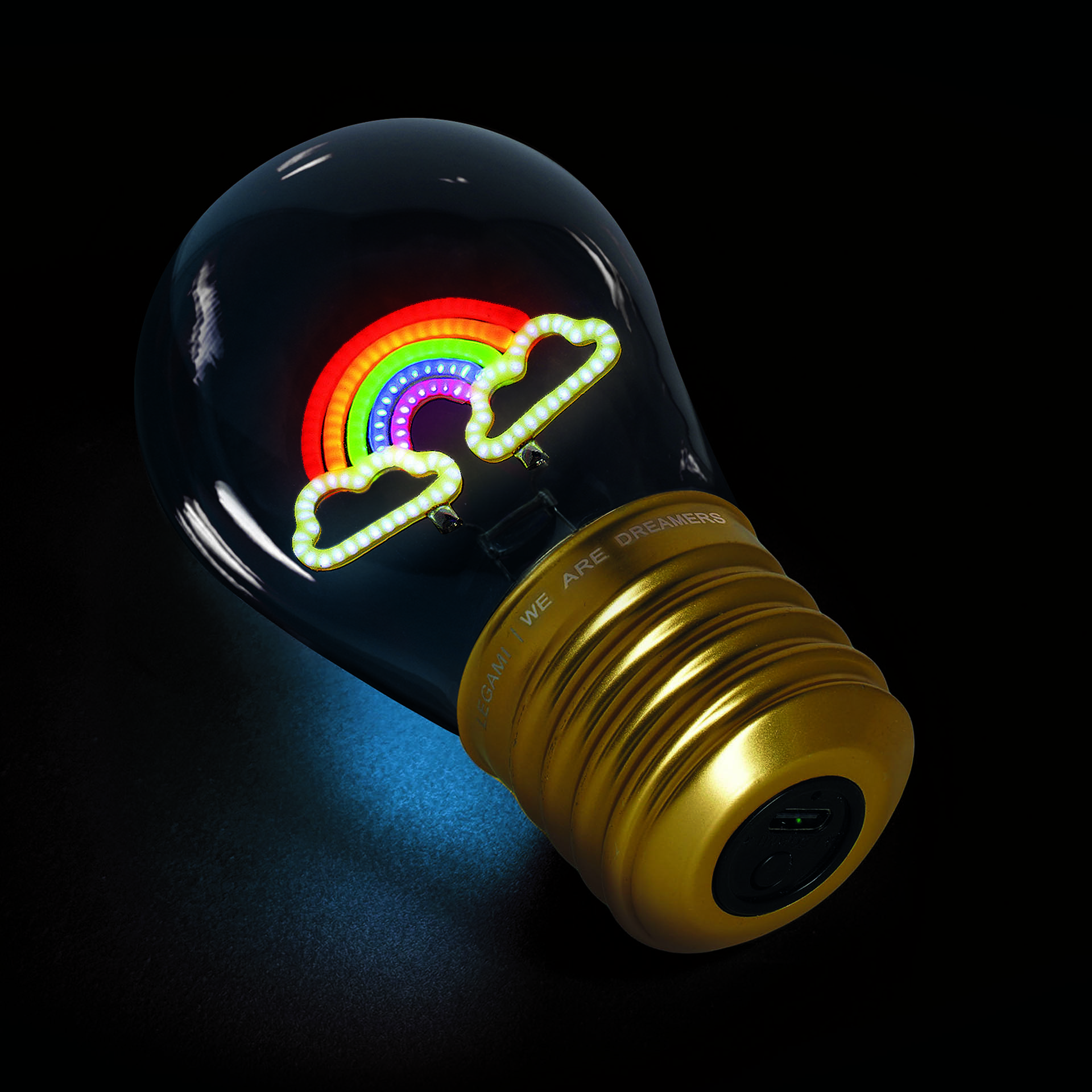 Legami Tischlampe in Glühbirnendesign Bulb Fiction Rainbow Regenbogen Legami Tischlampe in Glühbirnendesign Bulb Fiction Rainbow Regenbogen