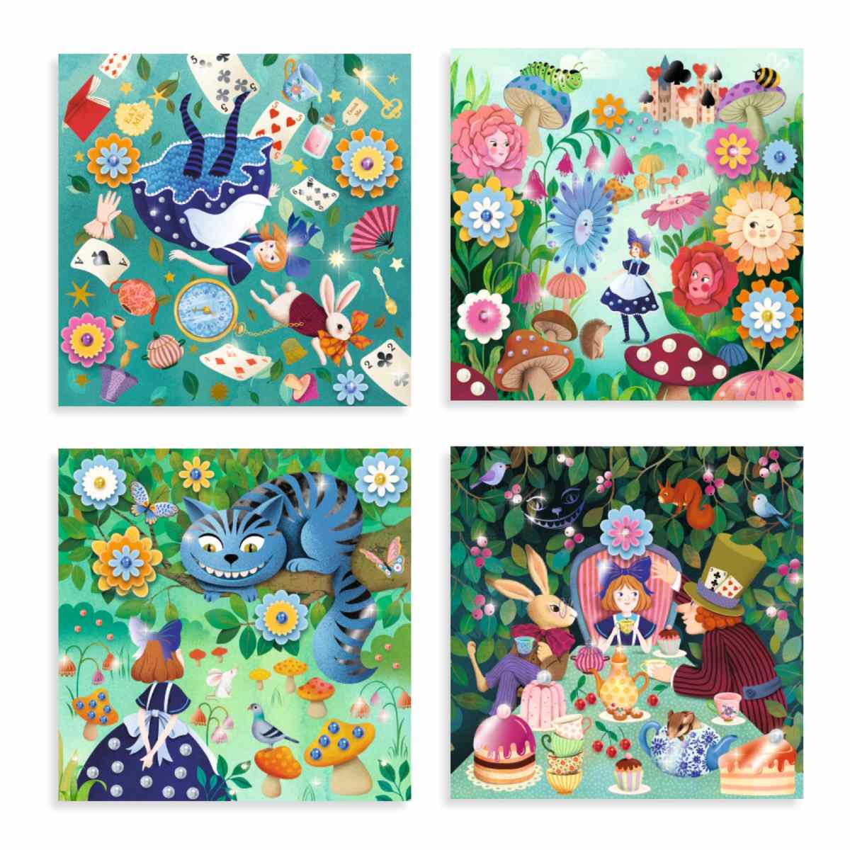 Djeco Bastelset Sticker Märchen Im Wunderland Djeco Bastelset Sticker Märchen Im Wunderland