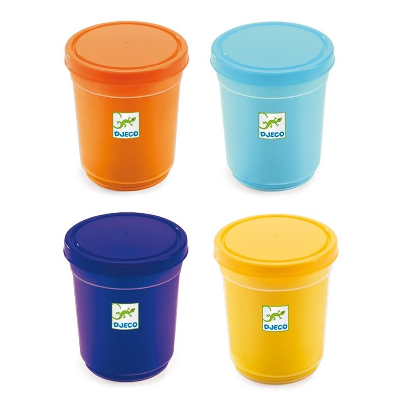 Djeco Knete im 4er Set Knetset Natur