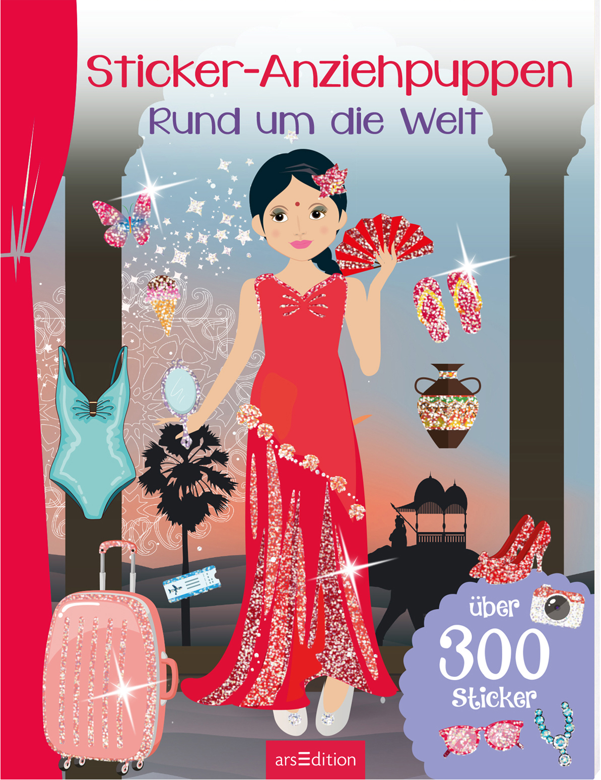 Sticker-Anziehpuppen Rund um die Welt Stickerheft 300+ Sticker