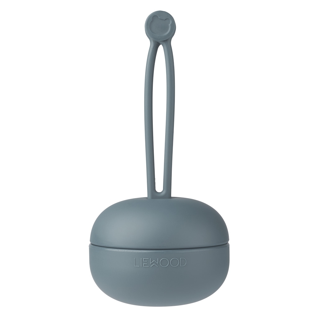 Liewood Schnuller Aufbewahrungsbox aus Silikon whale blue blau