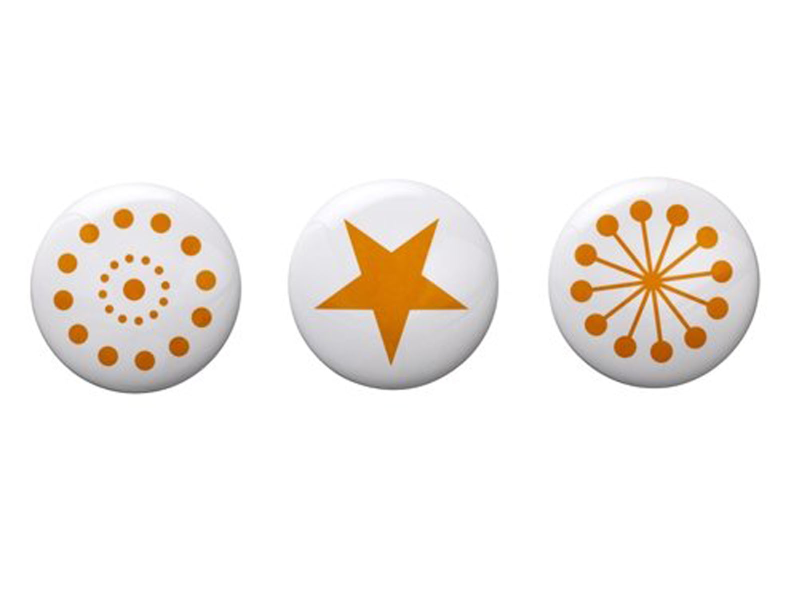 Bloomingville Möbelknauf Türgriff Türknauf Orange 8 cm