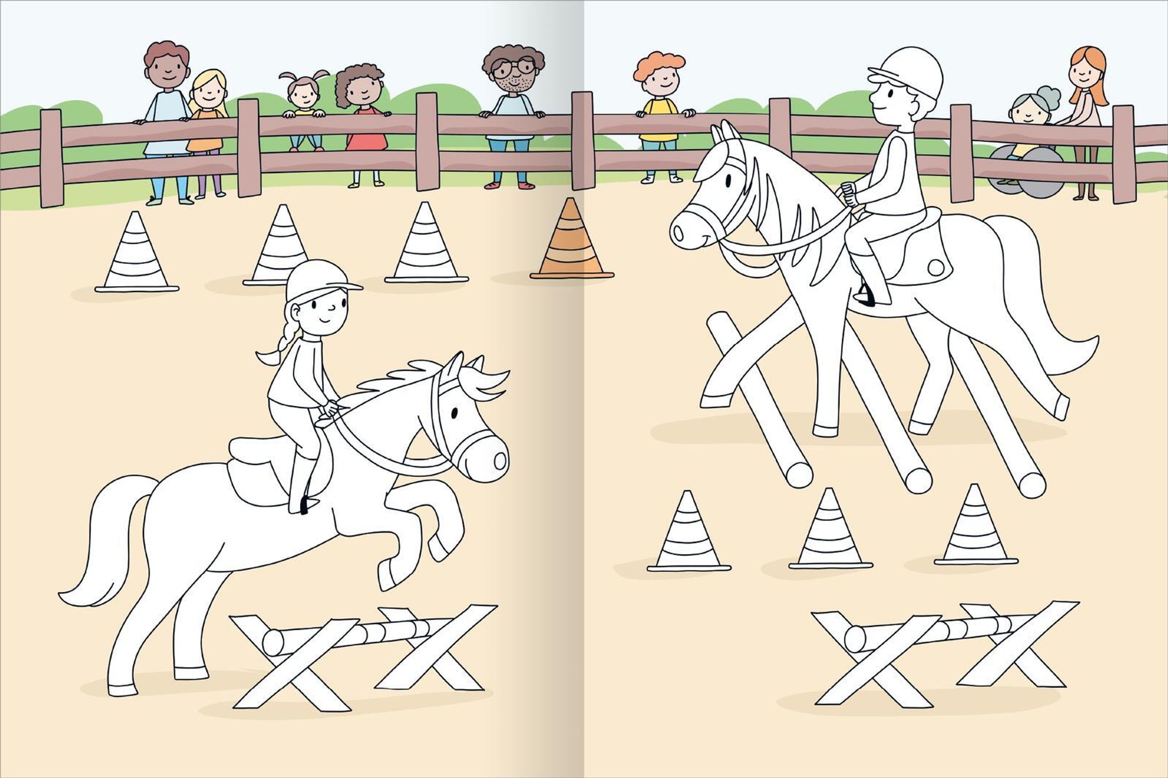 Mein großes buntes Malbuch Pferde & Ponys