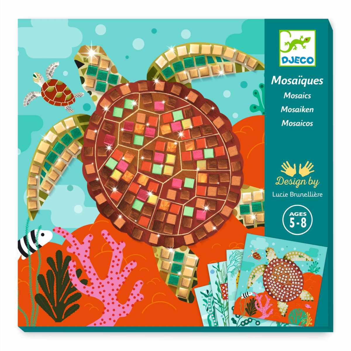 Djeco Mosaik Glitzer Karibik Bastelset Djeco Mosaik Glitzer Karibik Bastelset