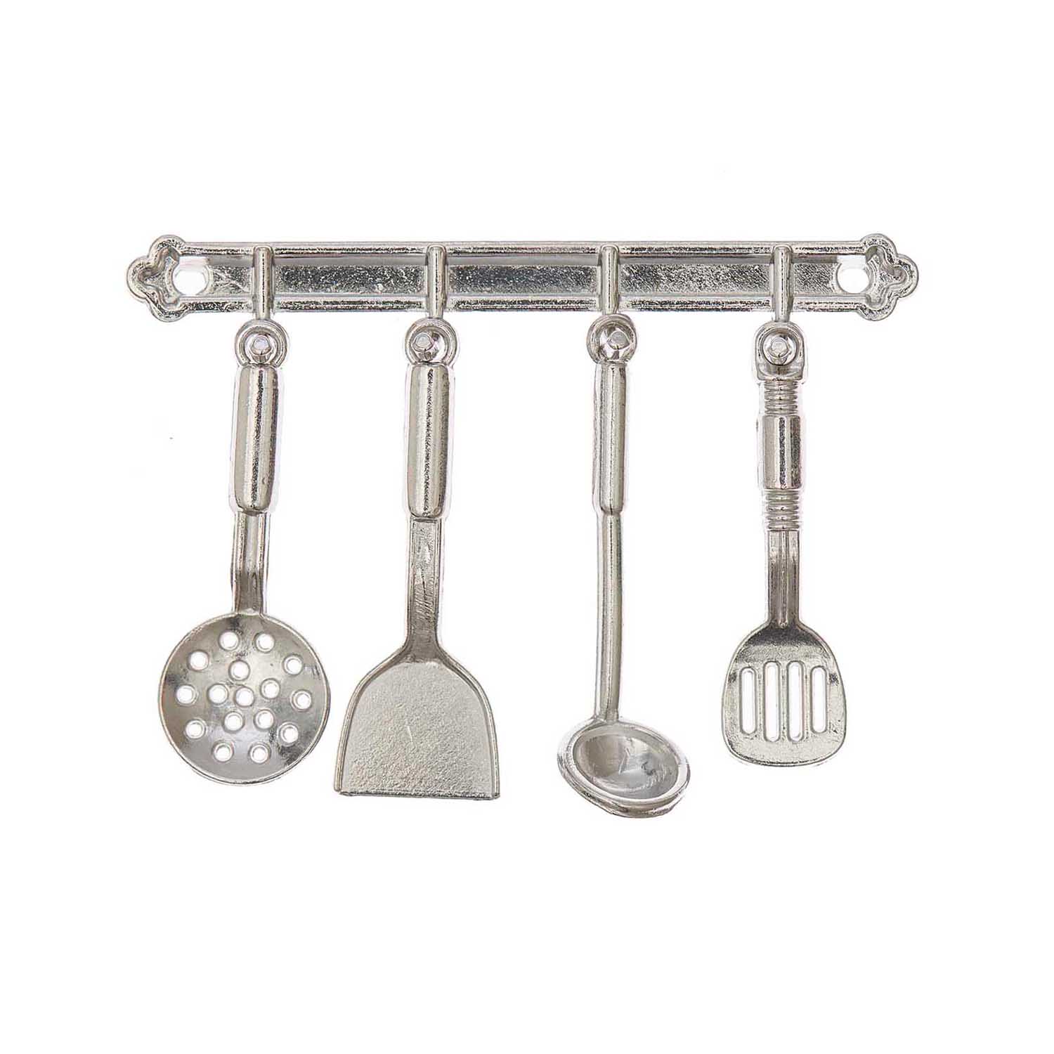 Rico Design Miniatur Kochutensilien silber 5 teilig