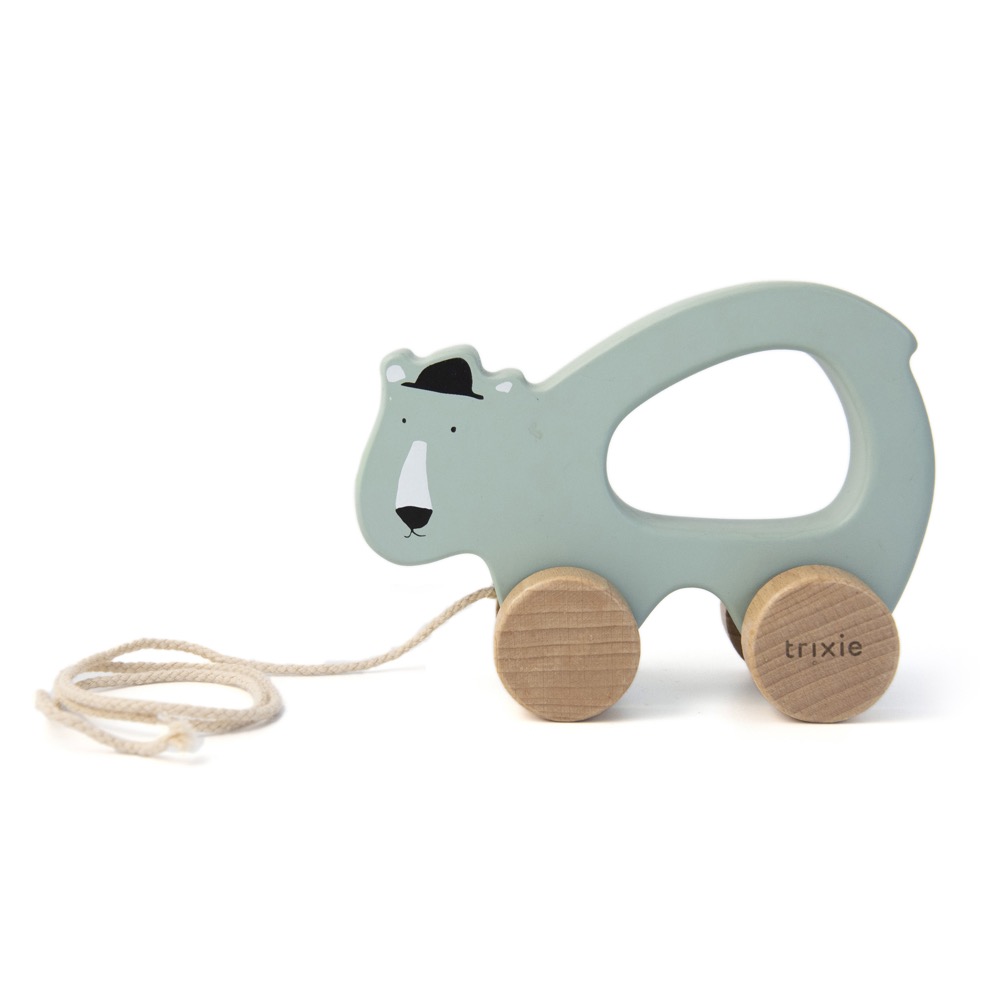 Trixie Holz-Nachziehtier Mr. Polar Bear Eisbär Trixie Holz-Nachziehtier Mr. Polar Bear Eisbär