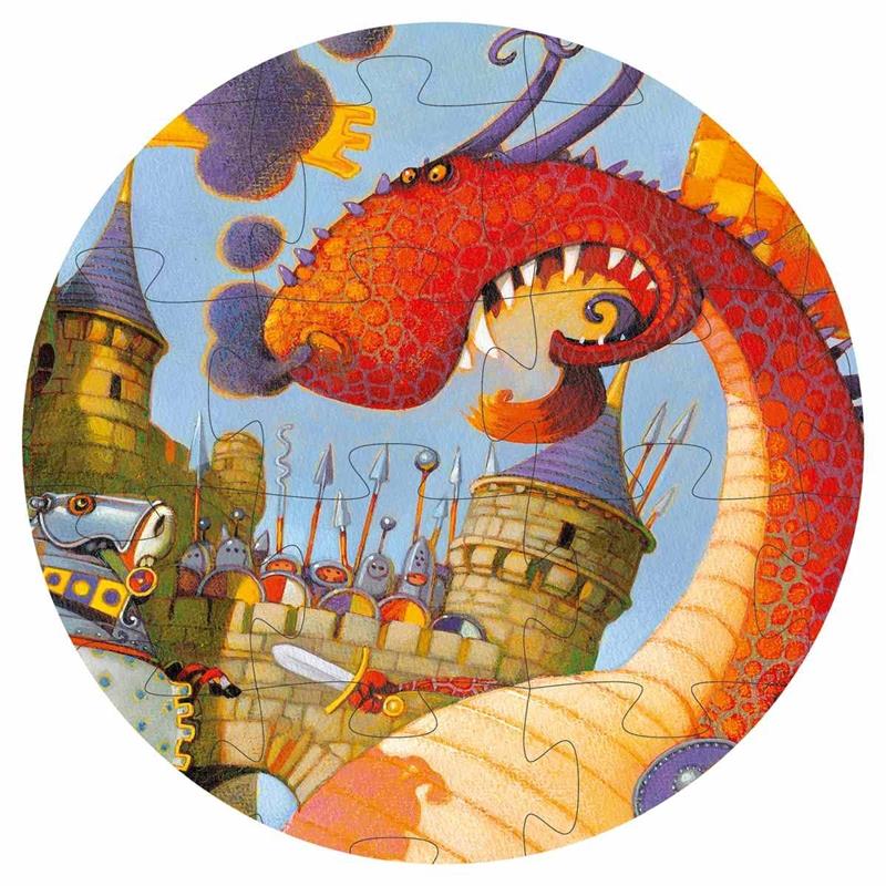 Djeco Kinder-Puzzle Vaillant and the dragon - 54 Teile Djeco Kinder-Puzzle Vaillant and the dragon - 54 Teile
