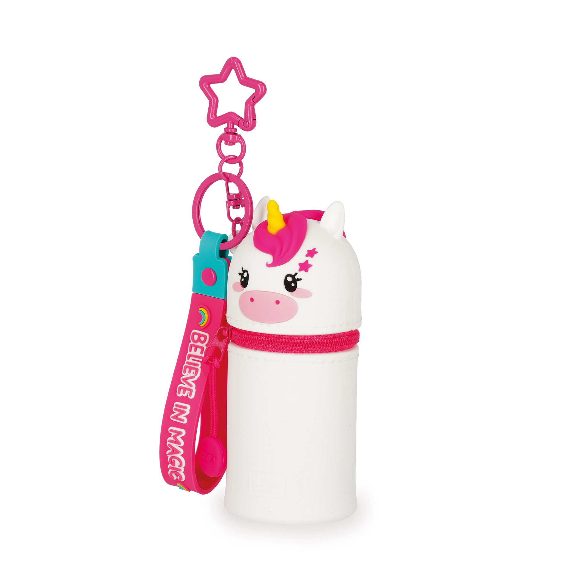 Legami Mini Kawaii Münztasche mit Schlüsselanhänger Unicorn Einhorn