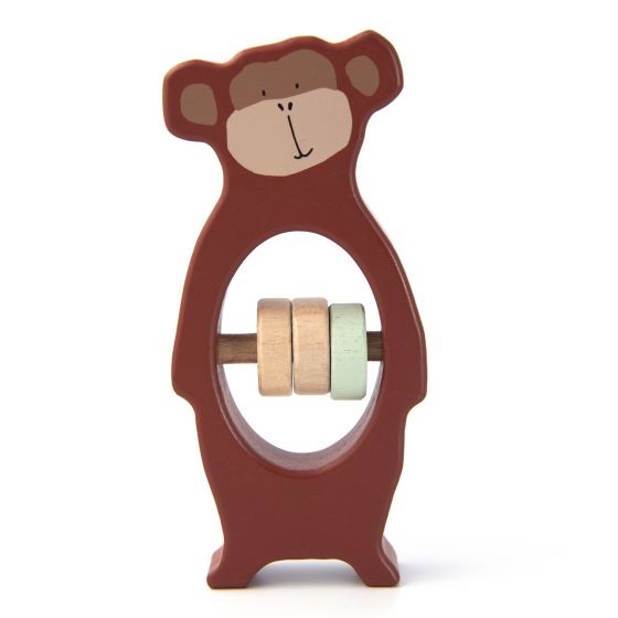 Trixie Holz-Rassel Affe Mr Monkey braun