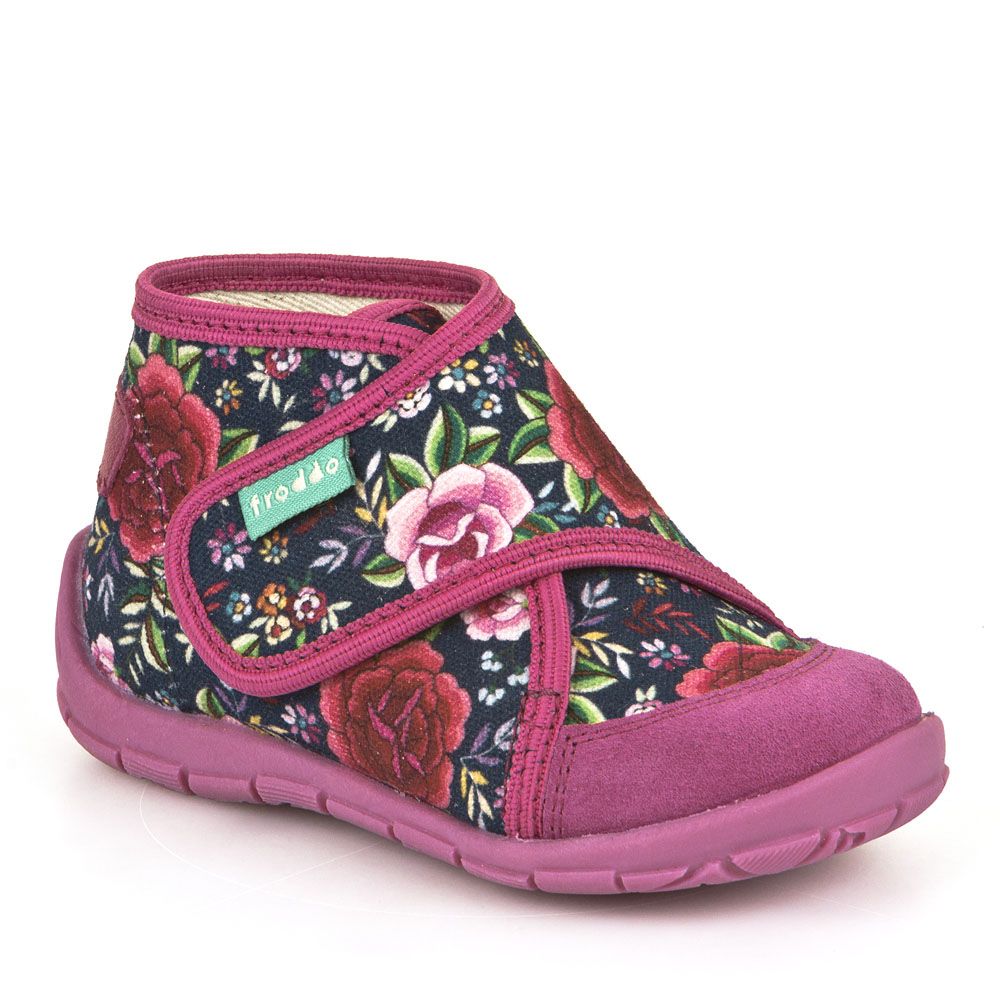 Froddo Hausschuhe Pantoffel mit Klettverschluss Flowers 29