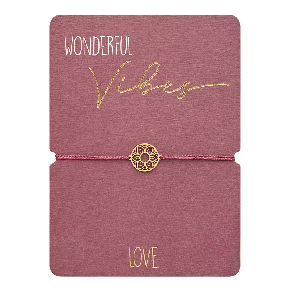 Armband Wonderful Vides Edelstahl vergoldet Love