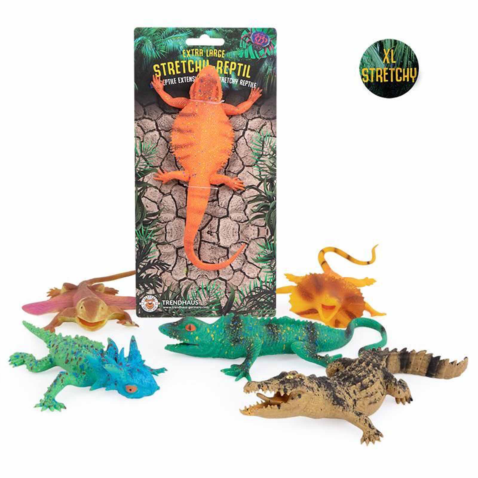 Trendhaus Rette sich Stretchy Reptilien XL sortiert