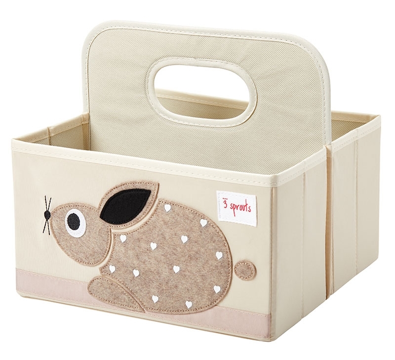 3 Sprouts Wicketischorganizer Wickelutensilo Windel-Organizer Kaninchen Hase 3 Sprouts Wicketischorganizer Wickelutensilo Windel-Organizer Kaninchen Hase
