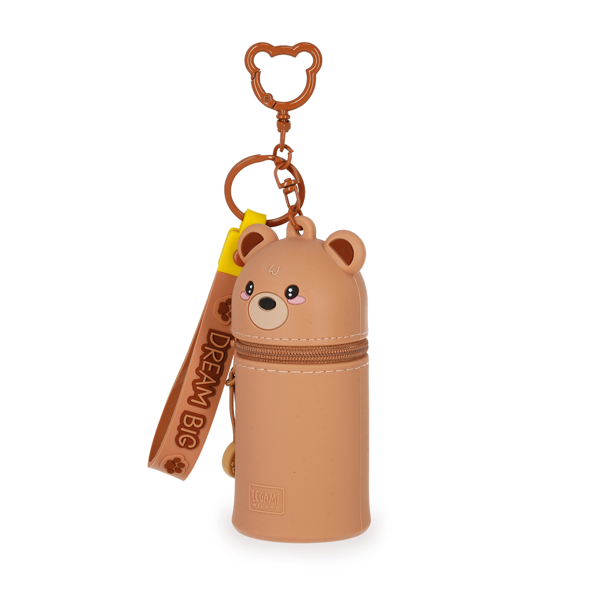 Legami Mini Kawaii Münztasche mit Schlüsselanhänger Teddy Bear Bär