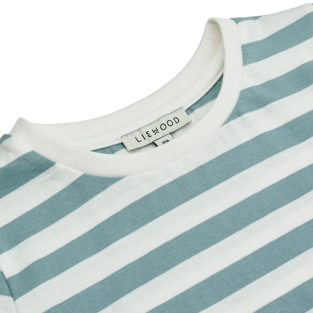 Liewood Longsleeve Langarm-Shirt Sea blue white 134 / 9 Jahre Liewood Longsleeve Langarm-Shirt Sea blue white 134 / 9 Jahre