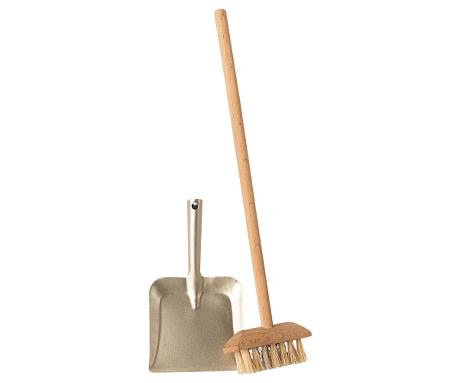 Maileg Besen-Set Handfeger Set für Mäuse und Hasen Puppenhaus
