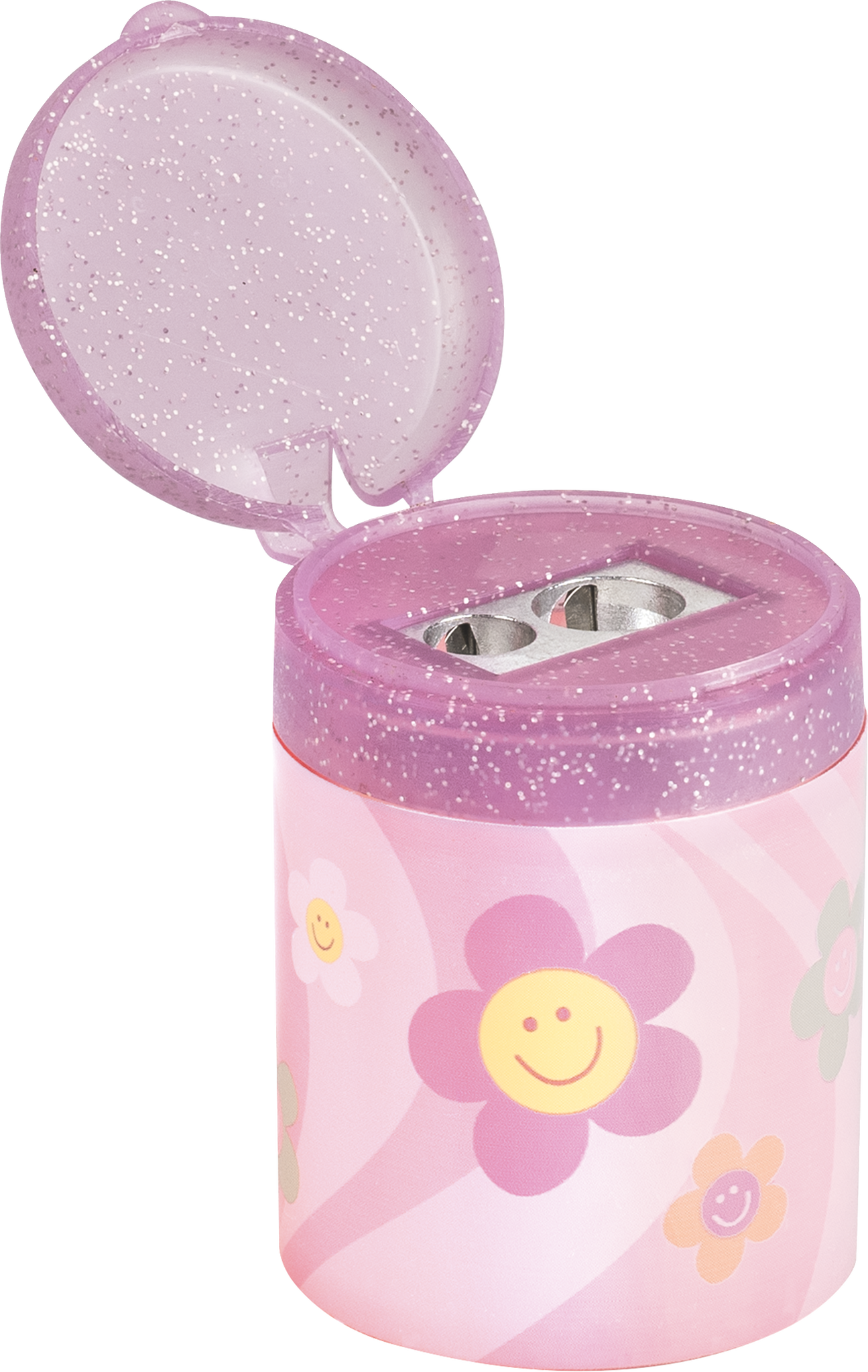 Brunnen Dosenspitzer Happy Hippie rosa /ila