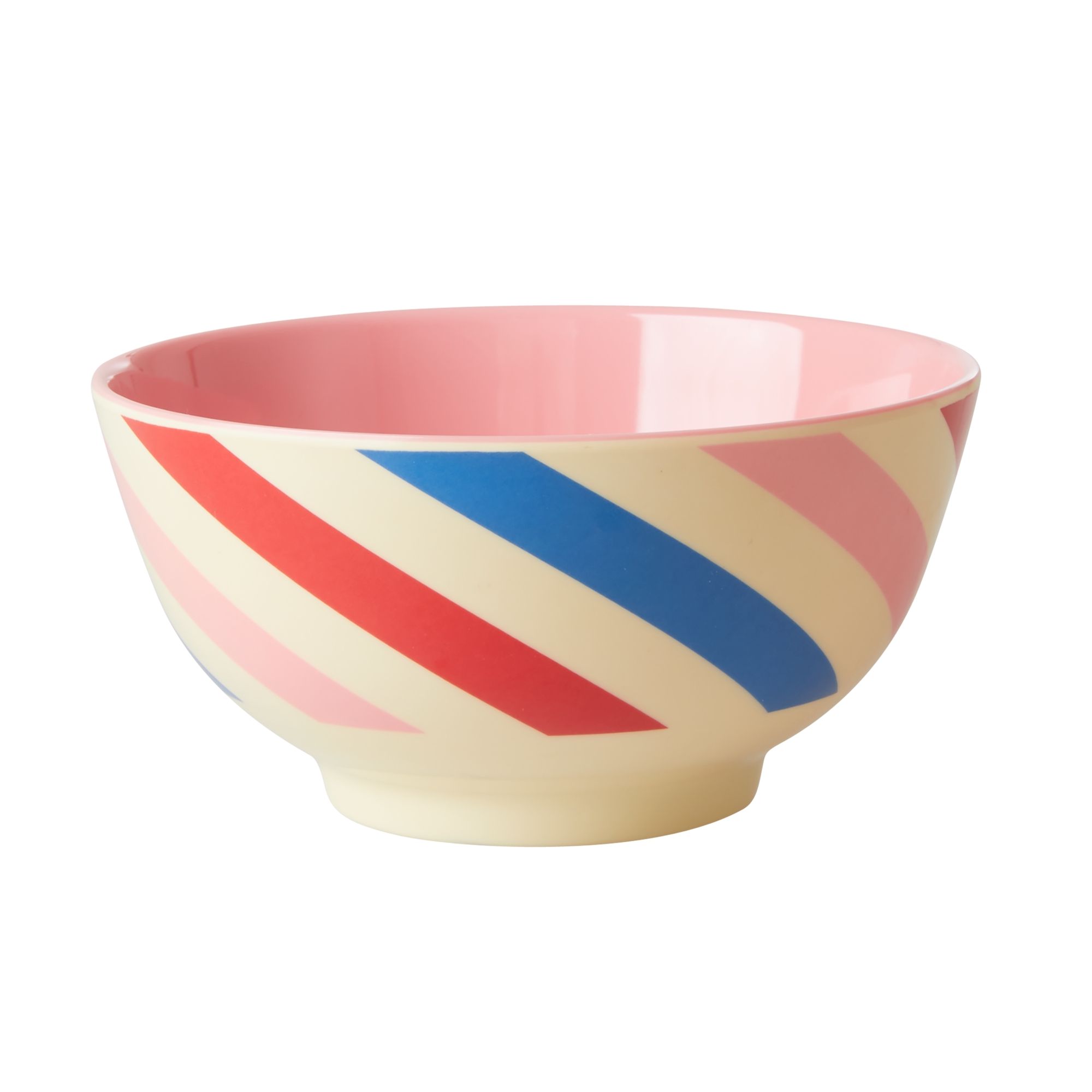 Rice Schale Schüssel aus Melamin Streifen Candy Stripes Print medium