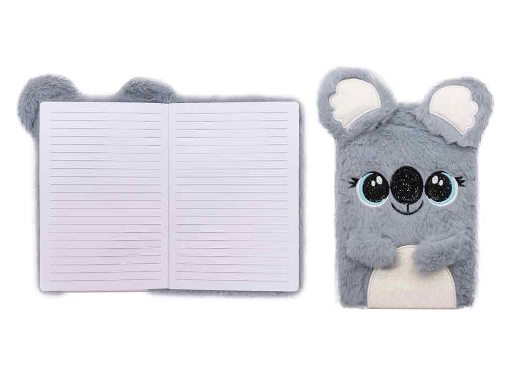 BB Klostermann Plüsch Notizbuch Cutie Koala grau